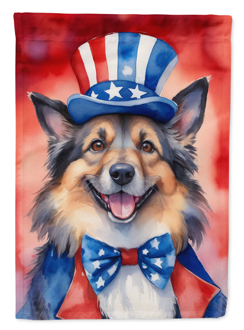 Belgian Tervuren Patriotic American House Flag