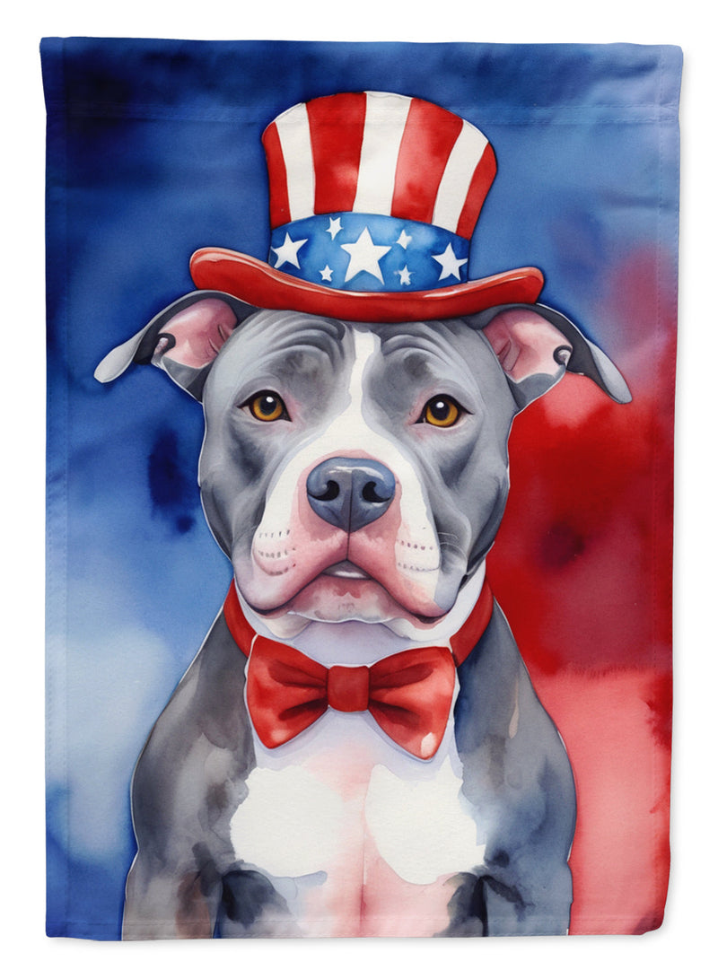 Pit Bull Terrier Patriotic American House Flag