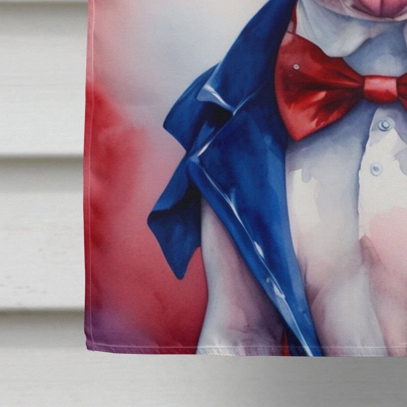 Pit Bull Terrier Patriotic American House Flag