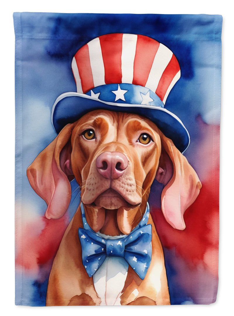 Vizsla Patriotic American House Flag