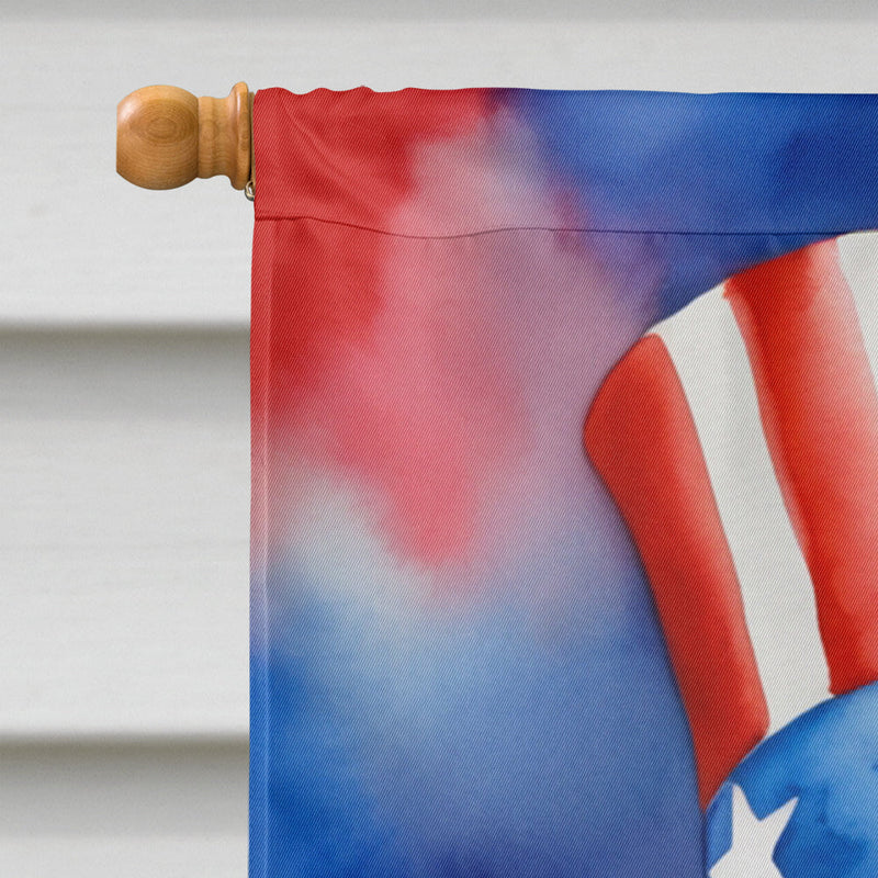 Welsh Springer Spaniel Patriotic American House Flag