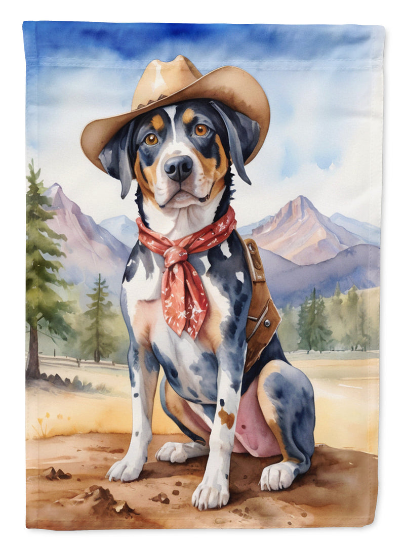 Catahoula Cowboy Welcome Garden Flag