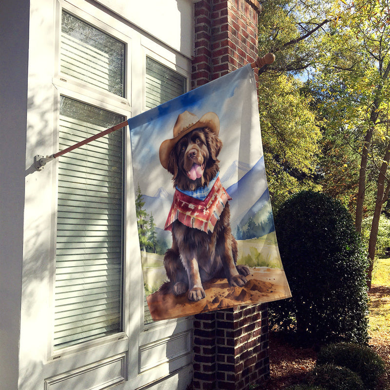 Newfoundland Cowboy Welcome House Flag