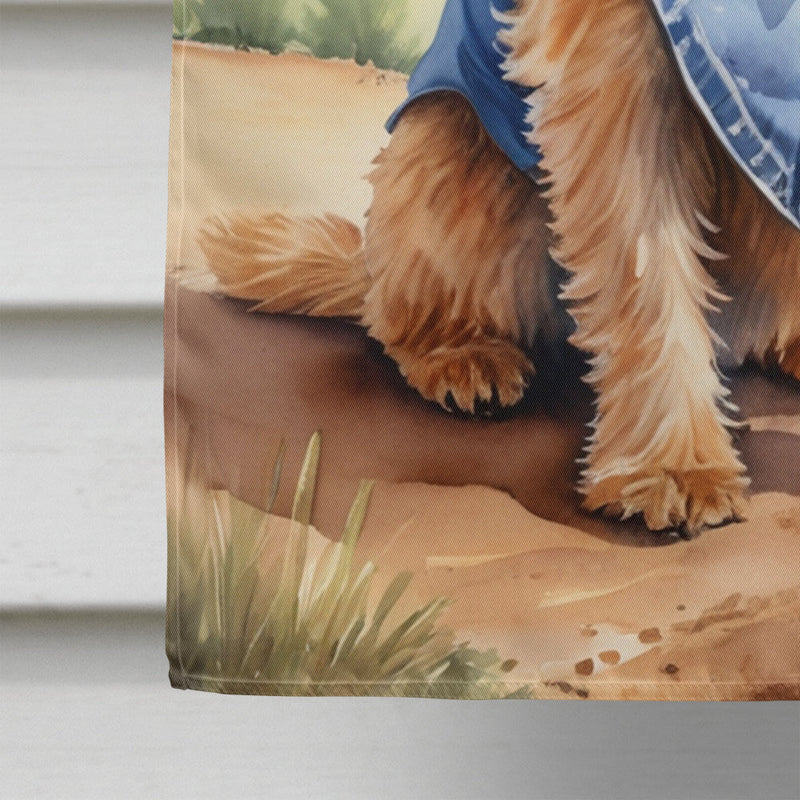 Norfolk Terrier Cowboy Welcome House Flag