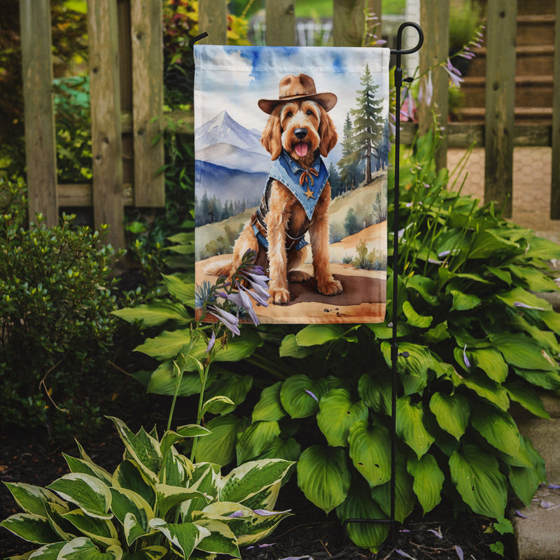 Otterhound Cowboy Welcome Garden Flag