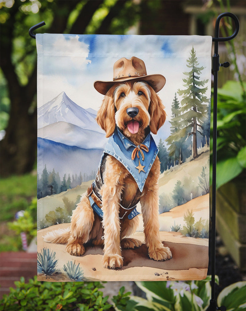 Otterhound Cowboy Welcome Garden Flag