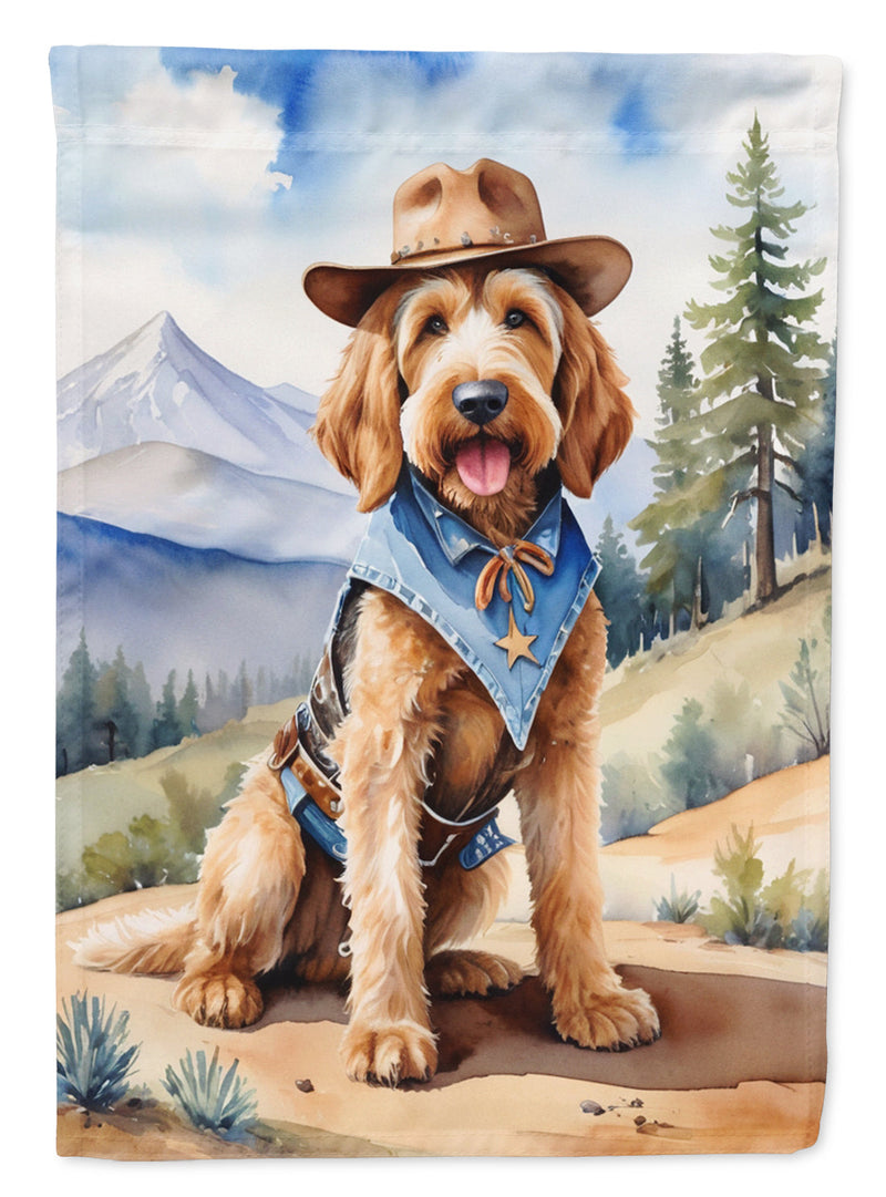 Otterhound Cowboy Welcome Garden Flag