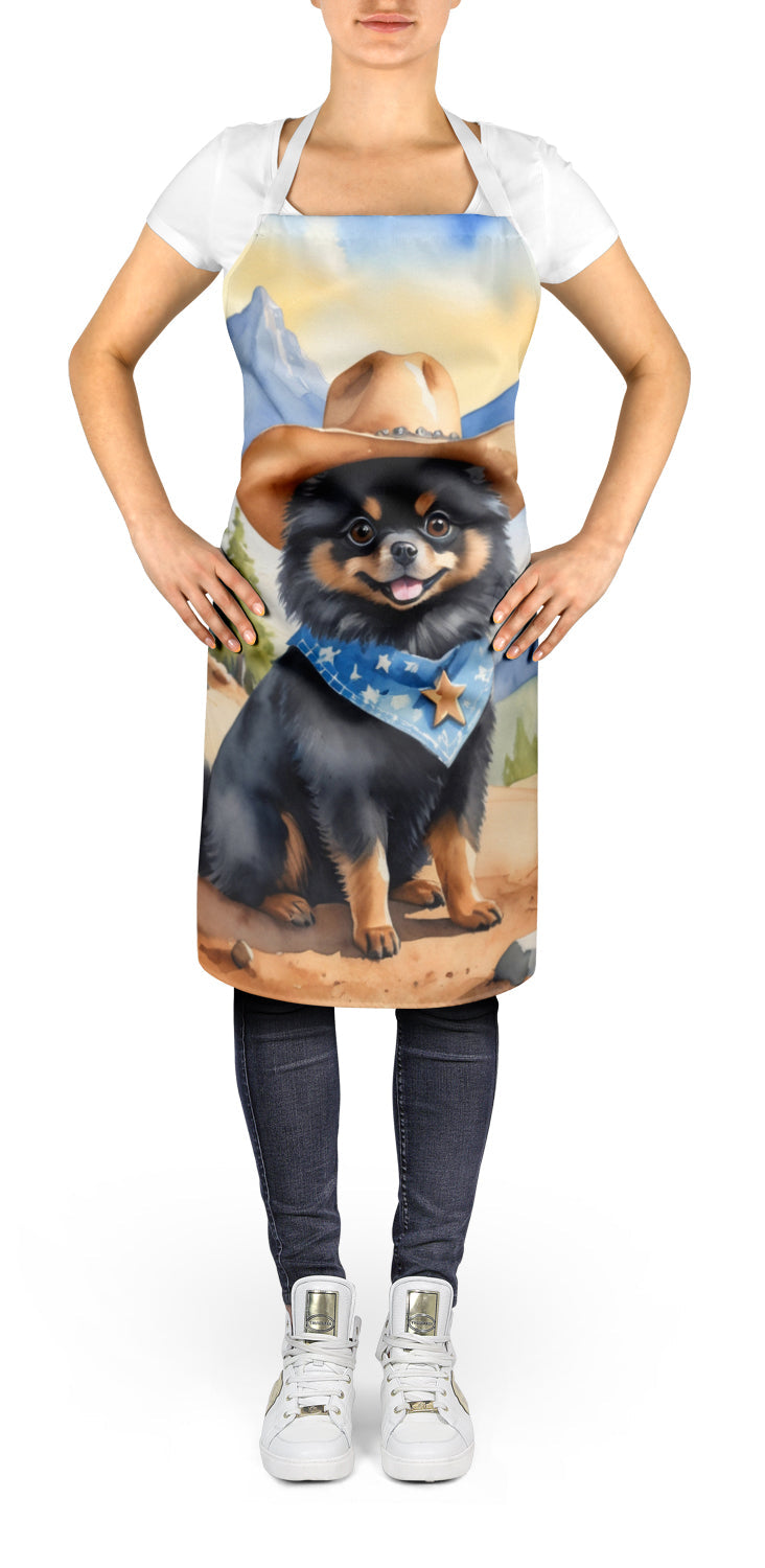 Pomeranian Cowboy Welcome Apron