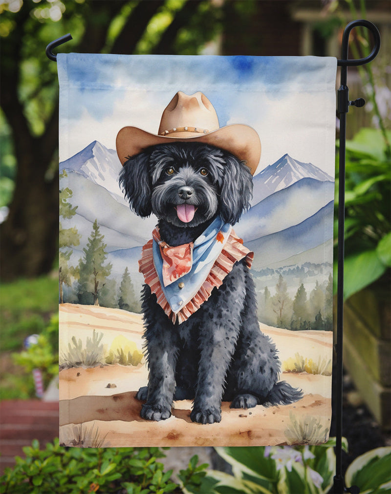 Puli Cowboy Welcome Garden Flag