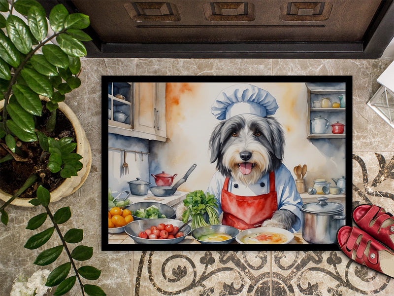 Bearded Collie The Chef Doormat