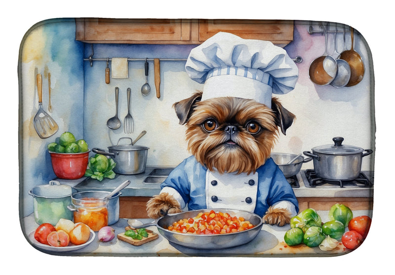 Brussels Griffon The Chef Dish Drying Mat