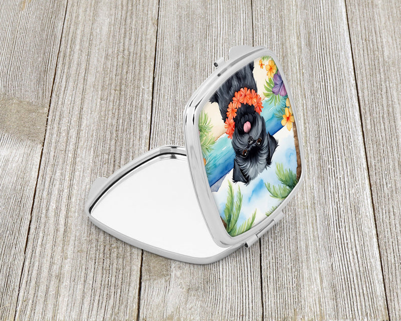 Affenpinscher Luau Compact Mirror