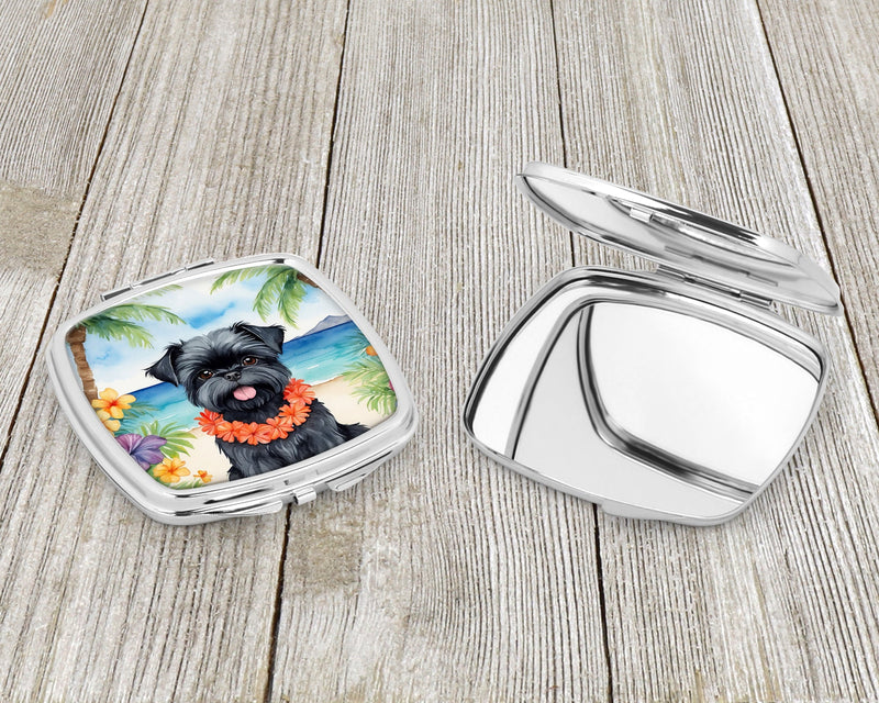 Affenpinscher Luau Compact Mirror