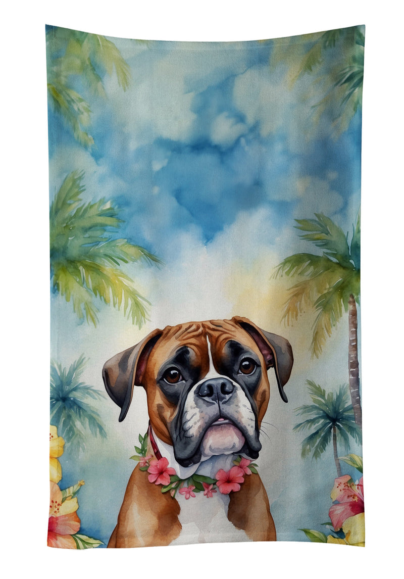 Boxer Luau Kitchen Towel