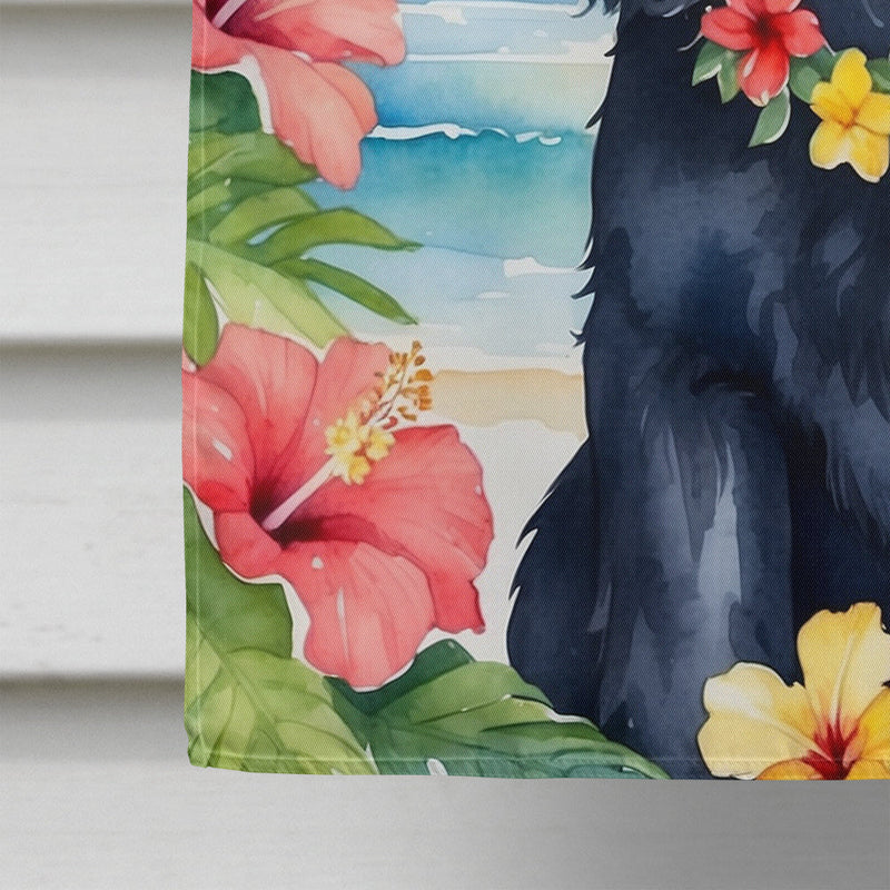 Cocker Spaniel Luau House Flag