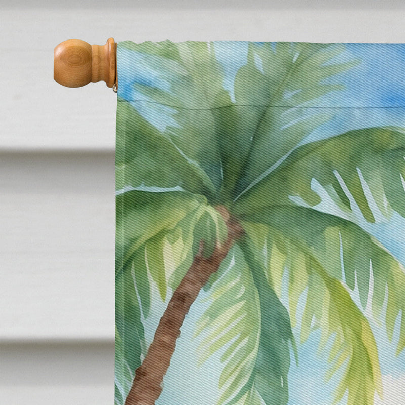 Gordon Setter Luau House Flag