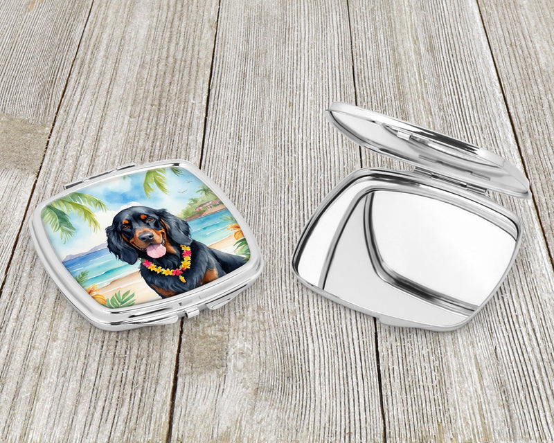 Gordon Setter Luau Compact Mirror