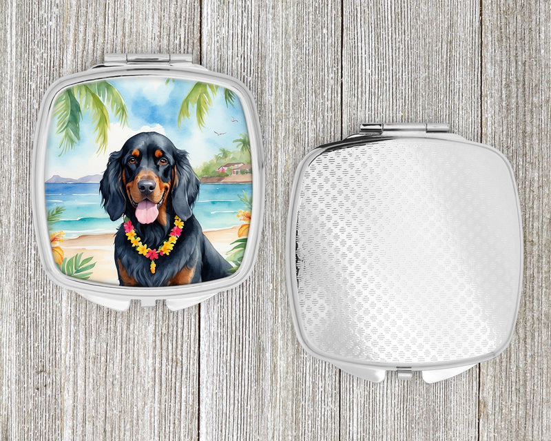 Gordon Setter Luau Compact Mirror