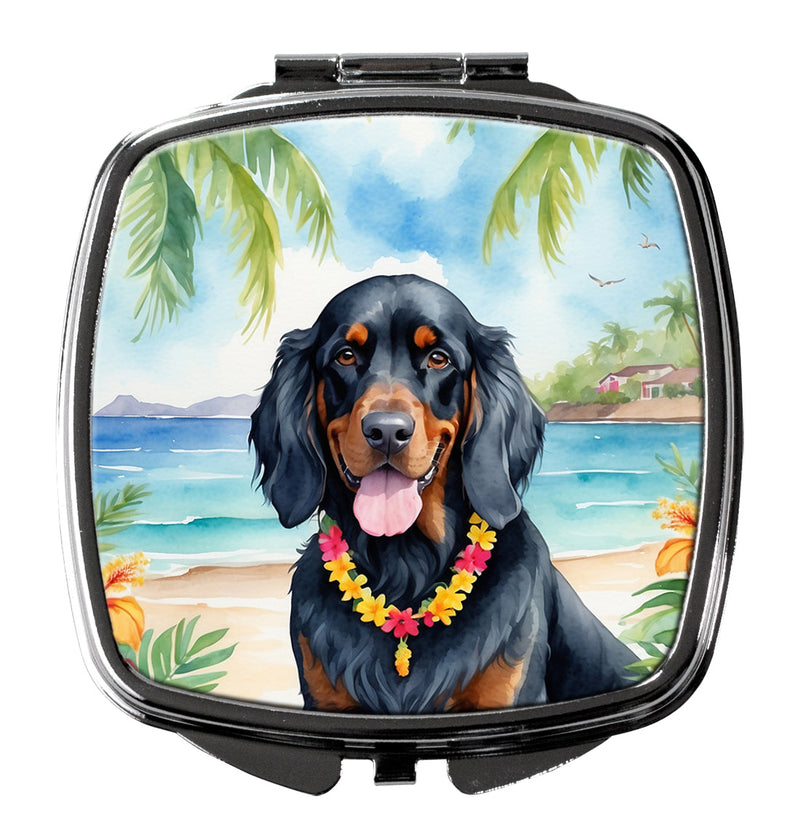 Gordon Setter Luau Compact Mirror