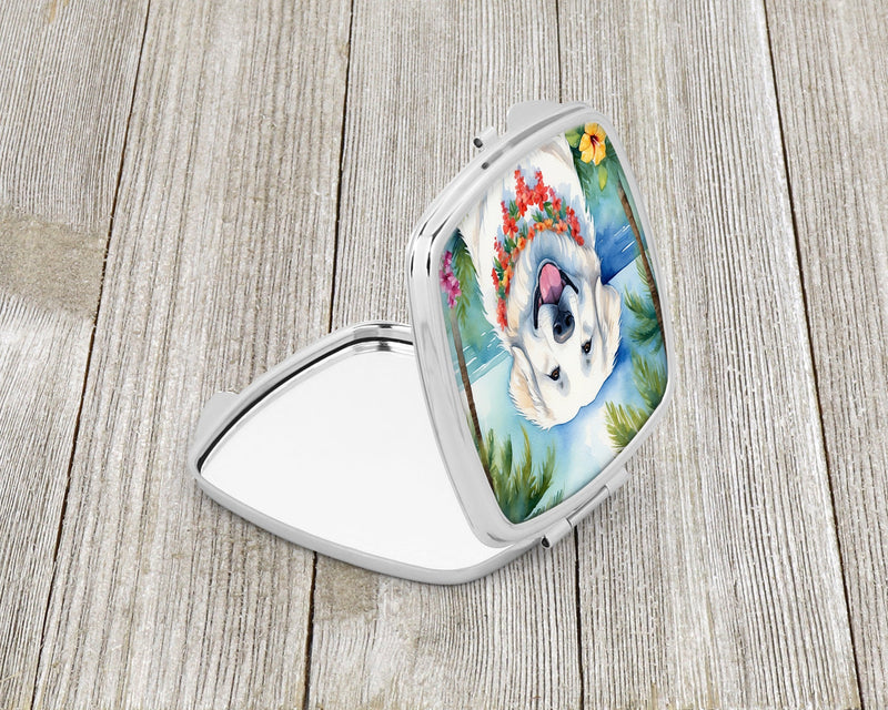 Great Pyrenees Luau Compact Mirror