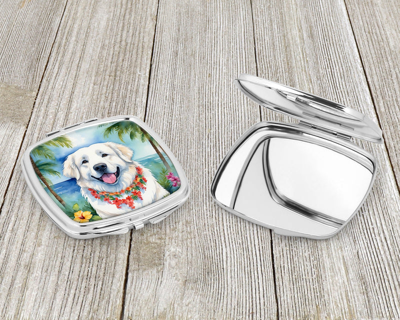 Great Pyrenees Luau Compact Mirror