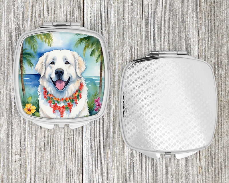 Great Pyrenees Luau Compact Mirror