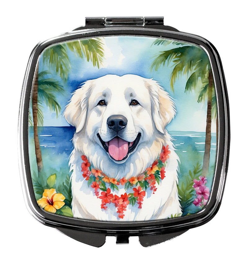 Great Pyrenees Luau Compact Mirror