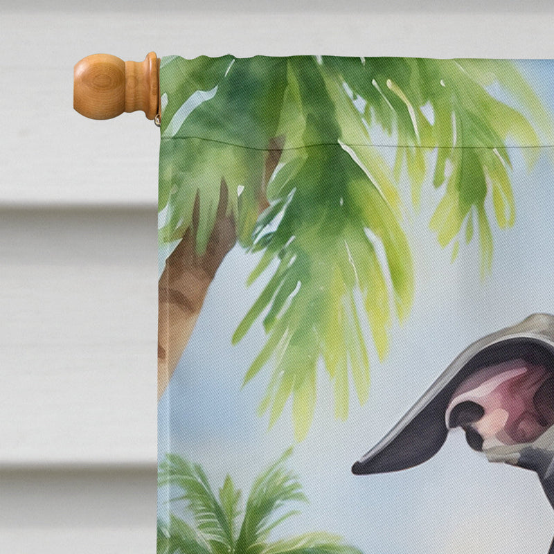 Greyhound Luau House Flag