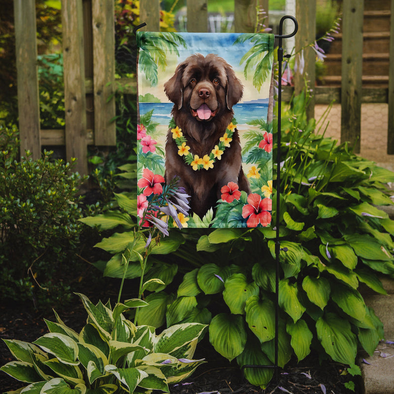 Newfoundland Luau Garden Flag