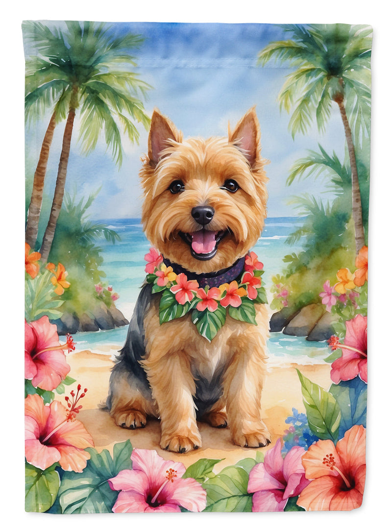 Norwich Terrier Luau House Flag