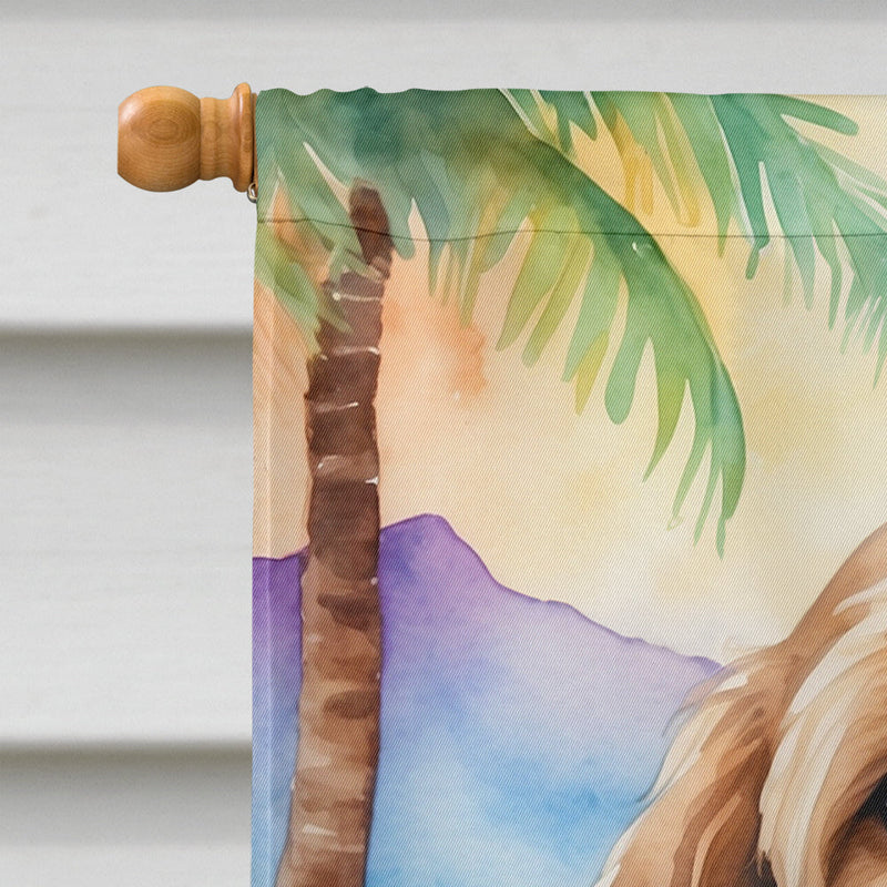 Otterhound Luau House Flag