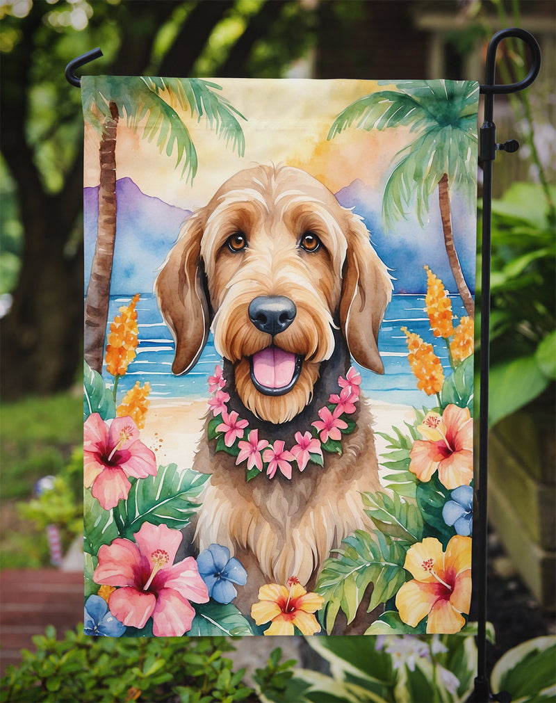 Otterhound Luau Garden Flag