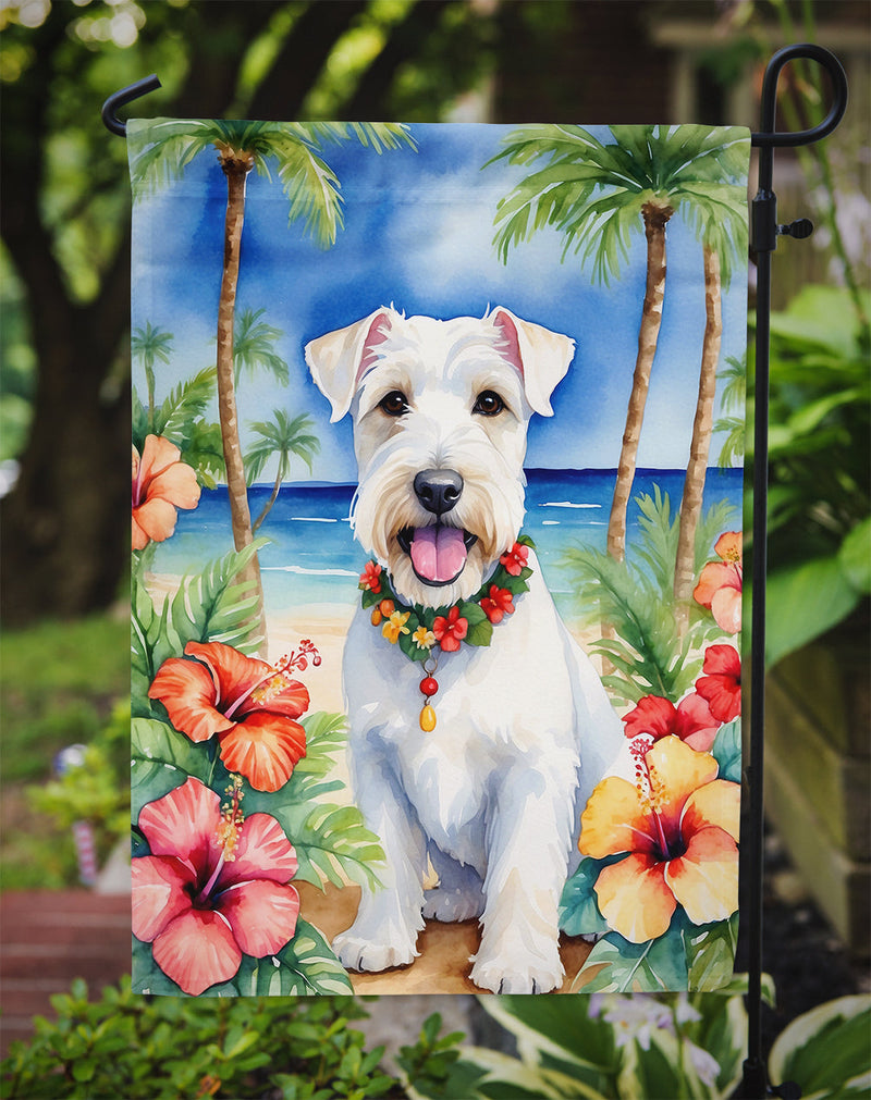 Sealyham Terrier Luau Garden Flag