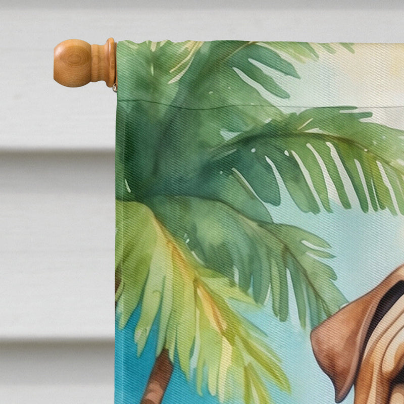 Shar Pei Luau House Flag