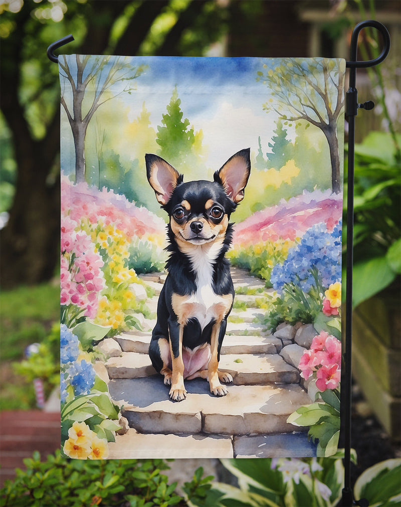 Chihuahua Spring Path Garden Flag