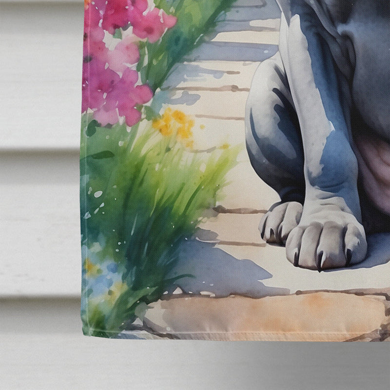 Neapolitan Mastiff Spring Path House Flag