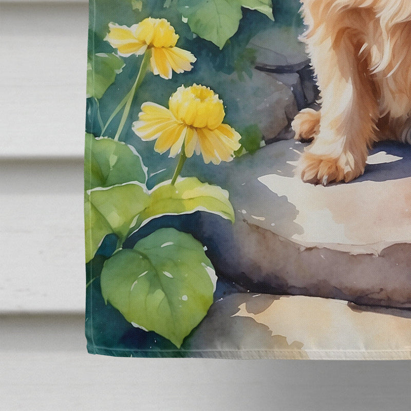 Norfolk Terrier Spring Path House Flag