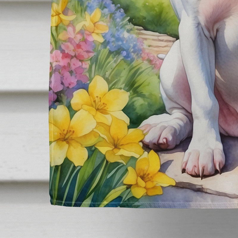 Pit Bull Terrier Spring Path House Flag