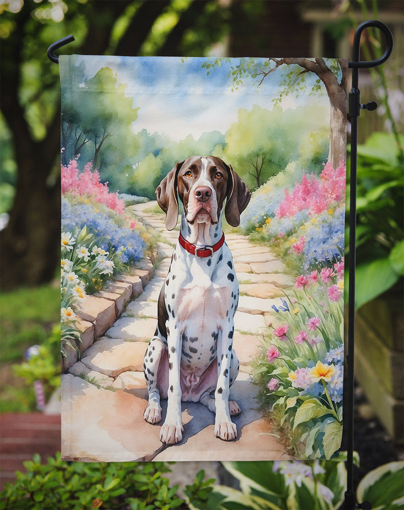 Pointer Spring Path Garden Flag