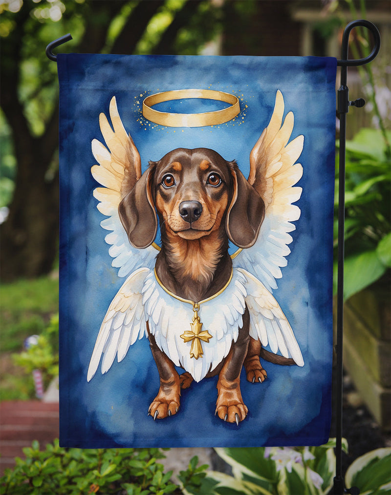 Dachshund My Angel Garden Flag