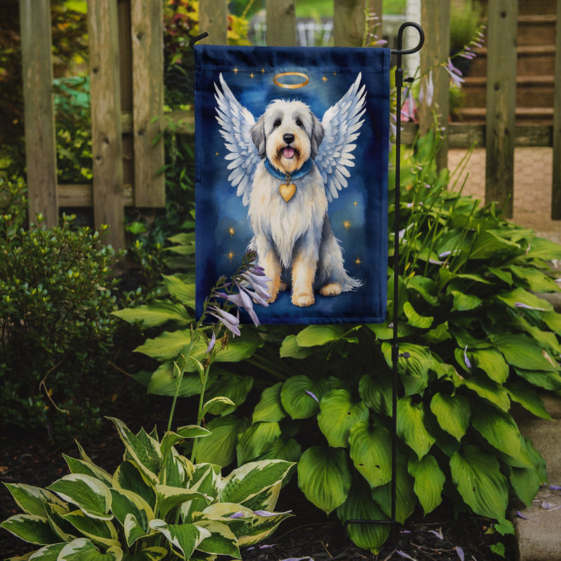 Old English Sheepdog My Angel Garden Flag