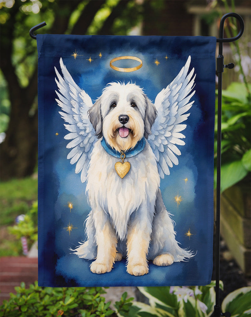 Old English Sheepdog My Angel Garden Flag