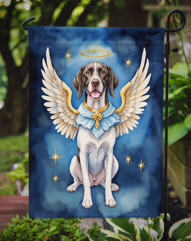 Pointer My Angel Garden Flag