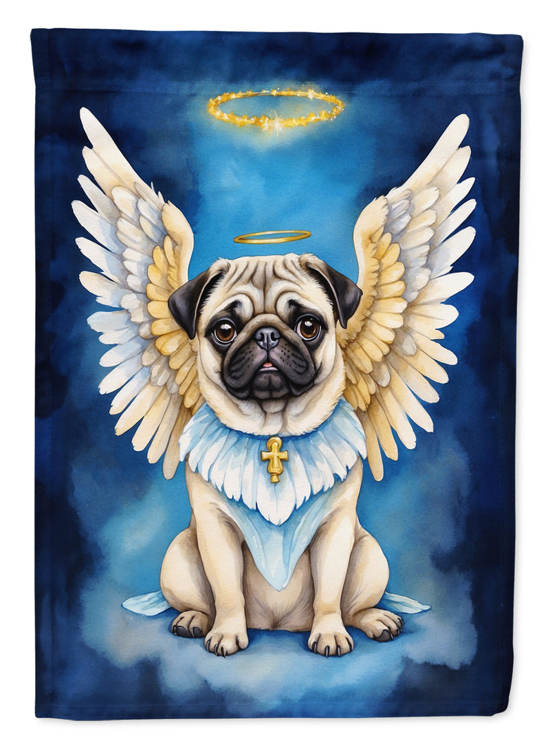 Pug My Angel House Flag