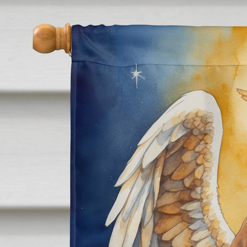 Redbone Coonhound My Angel House Flag