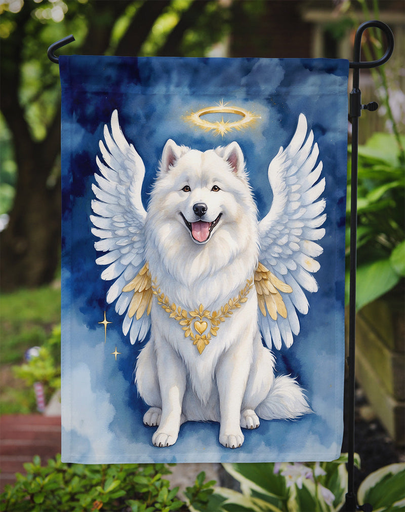 Samoyed My Angel Garden Flag