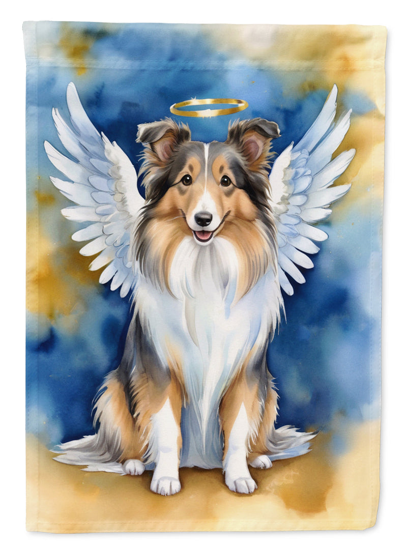 Sheltie My Angel Garden Flag