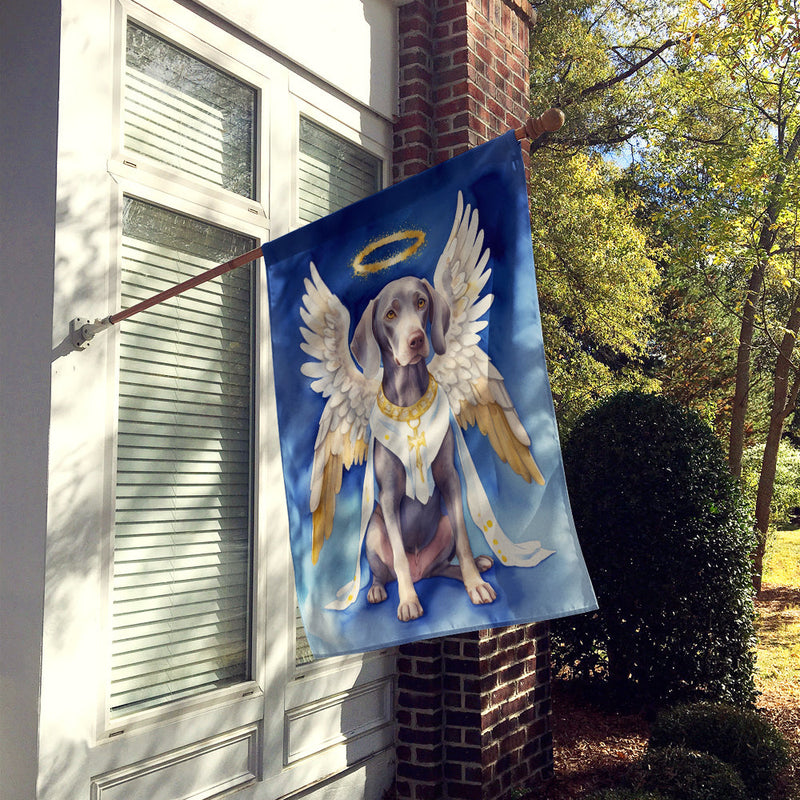 Weimaraner My Angel House Flag