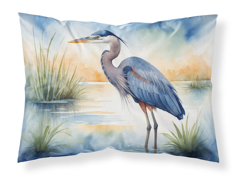 Blue Heron Emerging as the day fades Standard Pillowcase