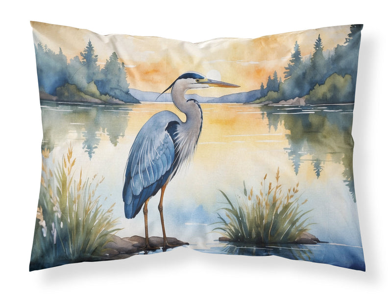 Blue Heron in the Golden Hour Standard Pillowcase